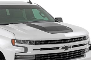 Chevrolet Silverado 1500 Hood Scoop - Rough Country - GLT Glacier Blue - '19-'24 Chevrolet Silverado 1500 Hood Scoop - Rough Country - GLT Glacier Blue - '19-'24